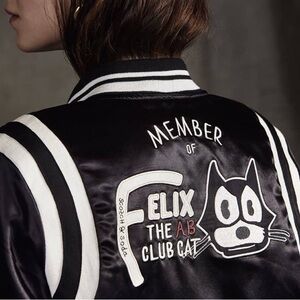 Scotch and Soda Felix the Cat varsity bomber jacket like new XS Bloomingdales